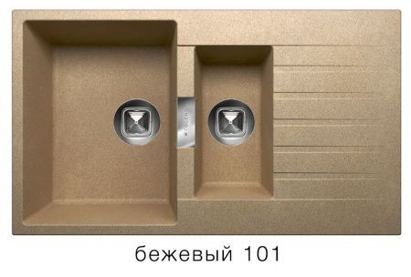Мойка TOLERO TL-860 №101 (бежевый) 860*500мм