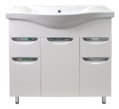 Тумба LORANTO СТИЛЬ 100/2 (1000*800*350) с раковиной Basic 100 Тумба LORANTO СТИЛЬ 100/2 (1000*800*350) с раковиной Basic 100