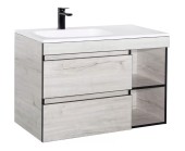 Тумба БЕРЛИН подвесная 90 ЛЕВ (2 ящ./ниша) РLUS СОНАТА под умыв.Барселона 90 Тумба БЕРЛИН подвесная 90 ЛЕВ (2 ящ./ниша) РLUS СОНАТА под умыв.Барселона 90