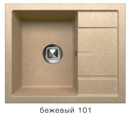 Мойка TOLERO R-107 №101 (бежевый) 60*50 см