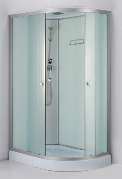 ДАНА Гидробокс 719W 120*80*215 ПРАВ,мел.поддон,бел.зад.стекло,мат.перед.стекло