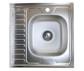 Мойка накладная 0,4/130 60*50 левая без сифона