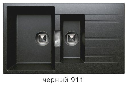 Мойка TOLERO TL-860 №911 (чёрный) 860*500мм