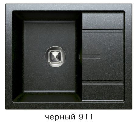 Мойка TOLERO R-107 №911 (черный) 60*50 см