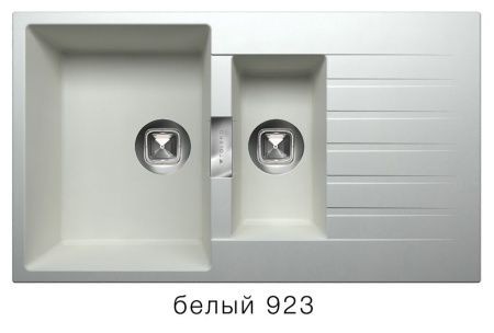 Мойка TOLERO TL-860 №923 (белый) 860*500мм