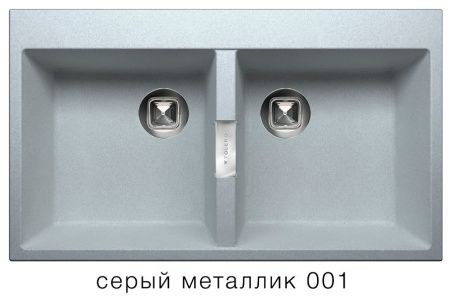 Мойка TOLERO TL-862 №001 (серый металлик) 862*500мм