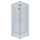 ТРИТОН Гидробокс Орион 90*90*226,ДН Стандарт,Белая,низ.квадр.подд,стекло ЛЕН,профиль белый