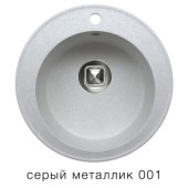 Мойка TOLERO R-108 №001 (серый металик) d=51 см Мойка TOLERO R-108 №001 (серый металик) d=51 см