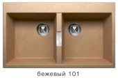 Мойка TOLERO TL-862 №101 (бежевый) 862*500мм Мойка TOLERO TL-862 №101 (бежевый) 862*500мм
