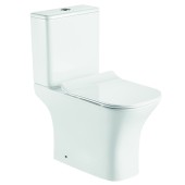 FRETTA SQUARE унитаз нап. безободк. в компл. с бачком сиден.микролифт 650х340х770 (2 места)