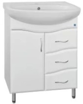 Тумба №24 (3ящ) ВОЛНА 60см.под умыв.Балтика 60