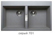Мойка TOLERO TL-862 №701 (серый) 862*500мм Мойка TOLERO TL-862 №701 (серый) 862*500мм