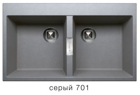 Мойка TOLERO TL-862 №701 (серый) 862*500мм
