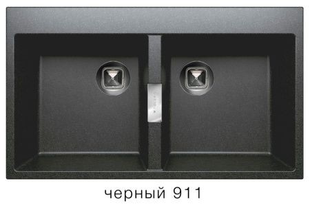 Мойка TOLERO TL-862 №911 (чёрный) 862*500мм
