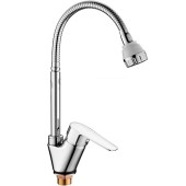 LF 84302 Смеситель для кухни гибкий гусак на гайке LF 84302 Смеситель для кухни гибкий гусак на гайке