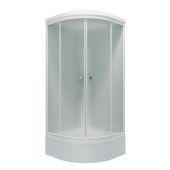 ТРИТОН Гидробокс Риф 100*100*228 В,сред.подд.стекло ГРЕЙС,профиль белый