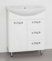 Тумба ВЕНЕЦИЯ 65 (3ящ) под умыв.Балтика 65 ЭКО Тумба ВЕНЕЦИЯ 65 (3ящ) под умыв.Балтика 65 ЭКО