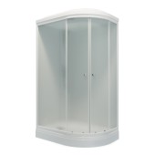 ТРИТОН Гидробокс Риф 120*80*218 ЛЕВ А, низ.подд,стекло ГРЕЙС,профиль белый