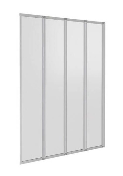 BAS Душевая штора к ванне SCREEN GR-4-100-C-CH