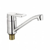 L4555-2 Смеситель для кухни 15см повор.с гайкой