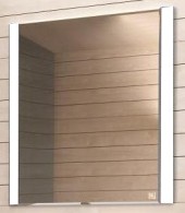 Зеркало ЛОТОС 55 см Белый глянец