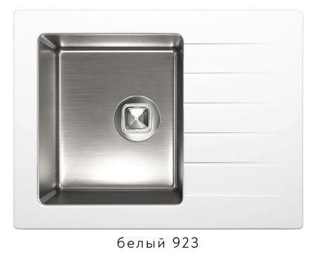 Мойка TOLERO TTS-660 №923 (белый) 66*50см