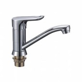 L4560-2 Смеситель для кухни 15см повор.с гайкой