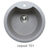 Мойка TOLERO R-108Е №701 (серый) d=51 см Мойка TOLERO R-108Е №701 (серый) d=51 см