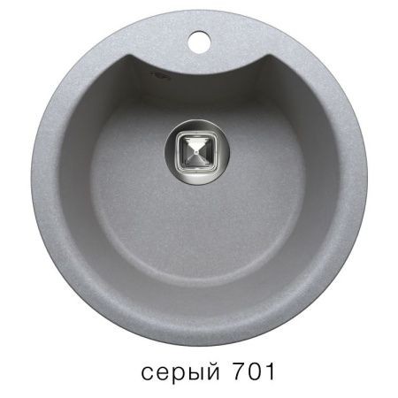 Мойка TOLERO R-108Е №701 (серый) d=51 см