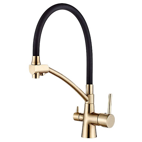 L4855Y-2 черный Смеситель для кухни