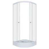 ТРИТОН Душевая кабина Гидрус 90*90*216,низ.подд,стекло ЛЕН,профиль белый