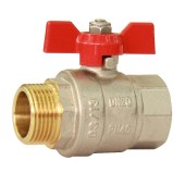 HLV  Кран шаровый  НР-ВР 3/4" (бабочка) HLV  Кран шаровый  НР-ВР 3/4" (бабочка)