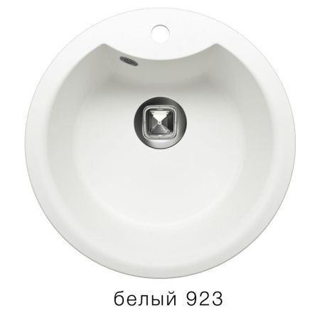 Мойка TOLERO R-108Е №923 (белый) d=51 см