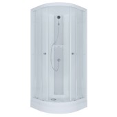 ТРИТОН Гидробокс Гидрус 90*90*223, ДН Эко, Белая,низ.подд,стекло ЛЕН,профиль белый