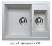 Мойка TOLERO R-109 №001 (серый металик) 62*50 см Мойка TOLERO R-109 №001 (серый металик) 62*50 см