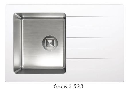 Мойка TOLERO TTS-760 №923 (белый) 76*50см