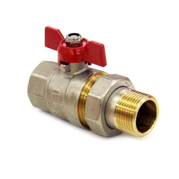 HLV  Кран шаровый  со сгоном 3/4" (бабочка)
