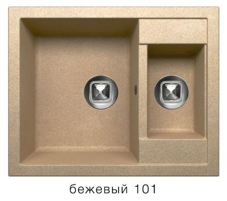 Мойка TOLERO R-109 №101 (бежевый) 62*50 см