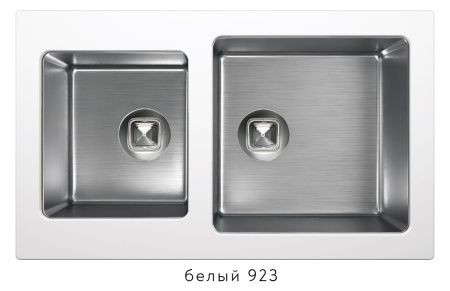 Мойка TOLERO TTS-840 №923 (белый) 84*50см