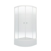 ТРИТОН Душевая кабина Лайт 90*90*205 В,сред.подд,стекло ГРАДИЕНТ,профиль белый