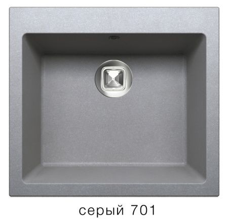 Мойка TOLERO R-111 №701 (серый) 55,5*50 см