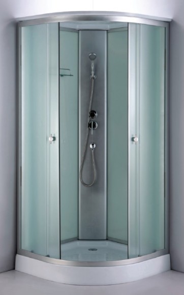 ДАНА Гидробокс 711W 90*90*215 мел.поддон,бел.зад.стекло,мат.перед.стекло