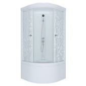 ТРИТОН Гидробокс Стандарт 90*90*216 Б,глуб.подд,стекло МОЗАЙКА,профиль белый