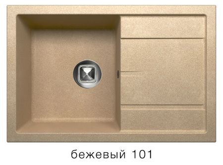Мойка TOLERO R-112 №101 (бежевый) 76*50 см