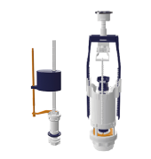 AQUANOVA Арматура с нижн.подв. 1/2" кнопка хром 4163.004