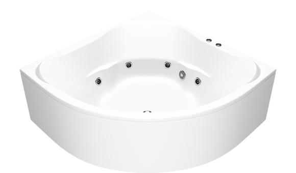 BAS Ванна Ривьера 161х161 на каркасе