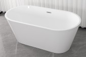 Дана 01 Ванна отдельностоящая акриловая  литая 150*75*58 (сифон с переливом в к-те)