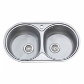 L 87944B Мойка двойная 79*44*18 ГЛЯНЕЦ 0,8мм