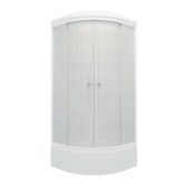 ТРИТОН Гидробокс Стандарт 90*90*228 В,сред.подд,стекло ЛЕН,профиль белый