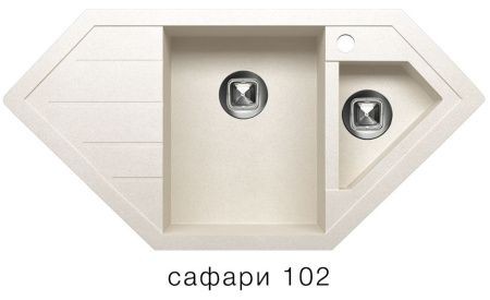 Мойка TOLERO R-114 №102 (сафари) 100*49,6 см